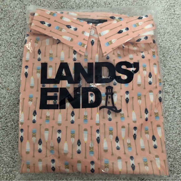NWT (3 shirts) Lands’ End No Iron Supima Cotton Short Sleeve Shirt, Size 12 - Picture 11 of 14